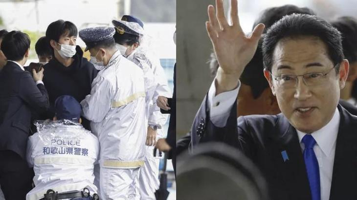 Japonya Başbakanı Fumiyo Kişida'ya sis bombalı saldırı! Patlama sesi büyük panik yarattı