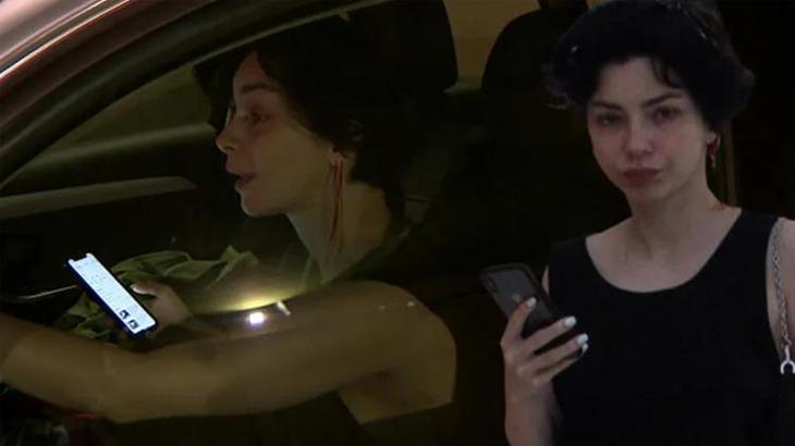Merve Boluğur trafik kurallarını hiçe saydı!