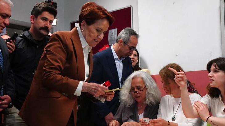 İYİ Parti Genel Başkanı Akşener oyunu kullandı