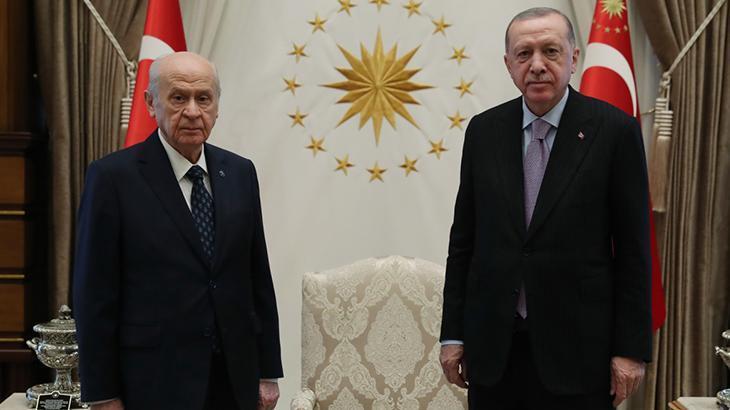 Beştepe'de önemli görüşme! Cumhurbaşkanı Erdoğan, Bahçeli ile bir araya geldi.