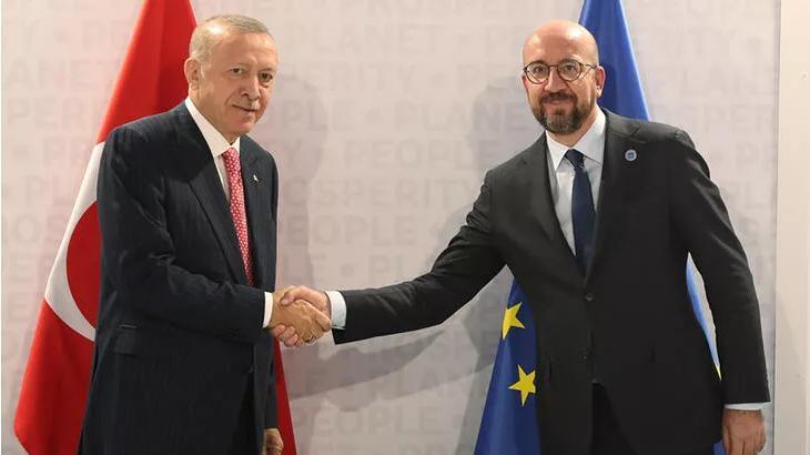 Cumhurbaşkanı Erdoğan, AB Konseyi Başkanı Michel ile görüştü
