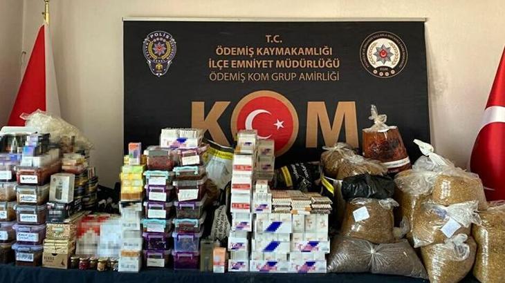 İzmir'de 'kaçak sigara' operasyonu: 5 gözaltı