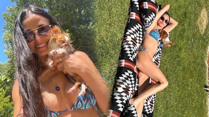 Demi Moore, fiziğiyle genç kızlara taş çıkardı!