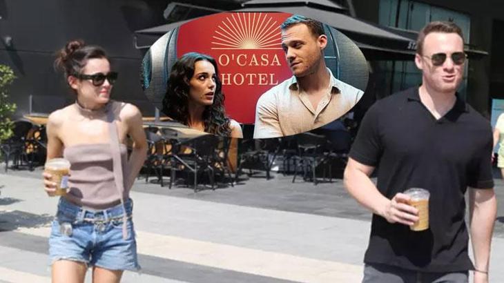 Kerem Bürsin ile Hafsanur Sancaktutan'dan Ya Çok Seversen setine kahve molası