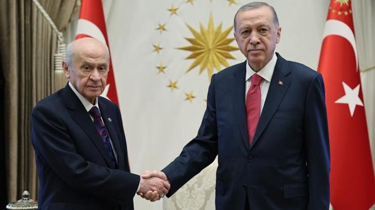 Cumhurbaşkanı Erdoğan, Bahçeli ile görüştü