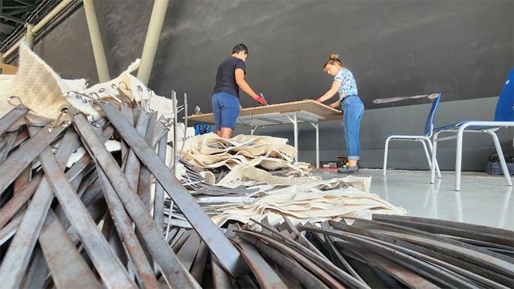 Çelik atıklar 'ileri dönüşüm' tekniği ile sanat eseri oldu