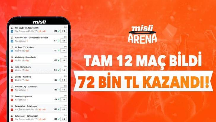 Daha İyisini Yapabilir misin? 12 Maç Bildi Tam 72 Bin TL Kazandı!