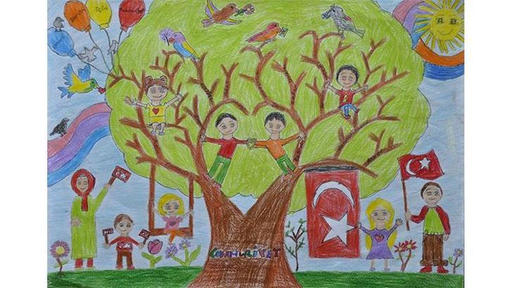 Minik Ressamlar hem Cumhuriyet’i hem de umudu resmetti