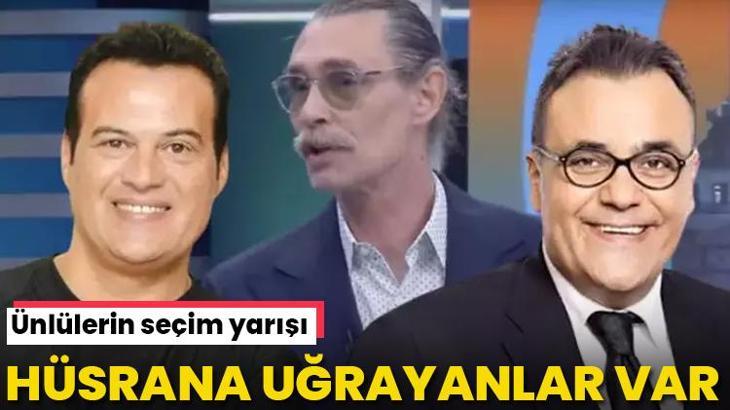 Erdal Beşikçioğlu, Mesut Yar, Hakan Peker... Ünlülerin seçim yarışı, hüsrana uğradı