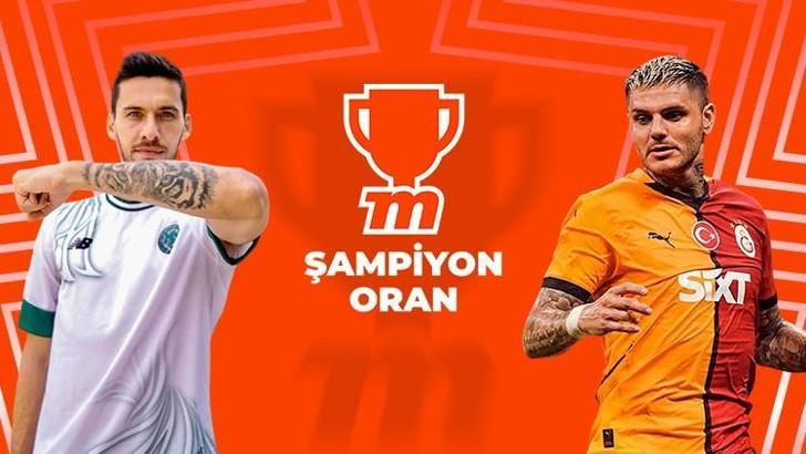 Konyaspor - Galatasaray maçı Tek Maç, Canlı Bahis, Canlı Sohbet, Şampiyon Oran seçenekleri ile Misli'de