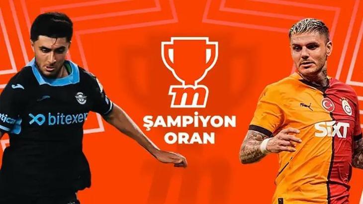 Adana Demirspor - Galatasaray maçı Tek Maç, Canlı Bahis, Canlı Sohbet, Şampiyon Oran seçenekleri ile Misli'de