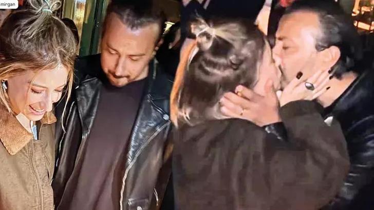 Ali Atay'dan Hazal Kaya'ya 34. yaş öpücüğü