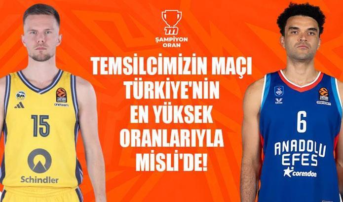 Anadolu Efes, Berlin deplasmanında çıkış peşinde! Karşılaşmanın heyecanı en yüksek iddaa oranları ve canlı yayın seçeneğiyle Misli'de