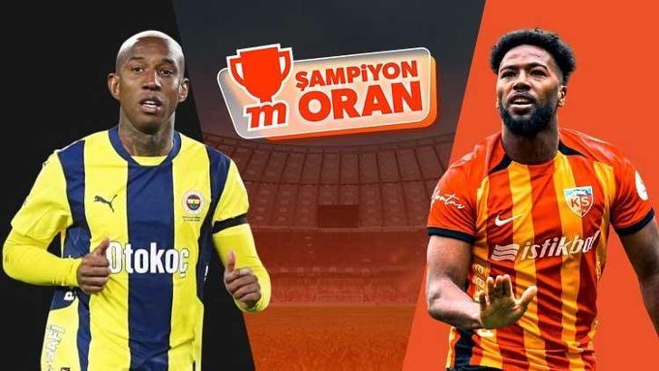 Fenerbahçe, Süper Lig'de Kayserispor'u ağırlıyor! Maçın heyecanı Şampiyon Oranlar ile Misli'de