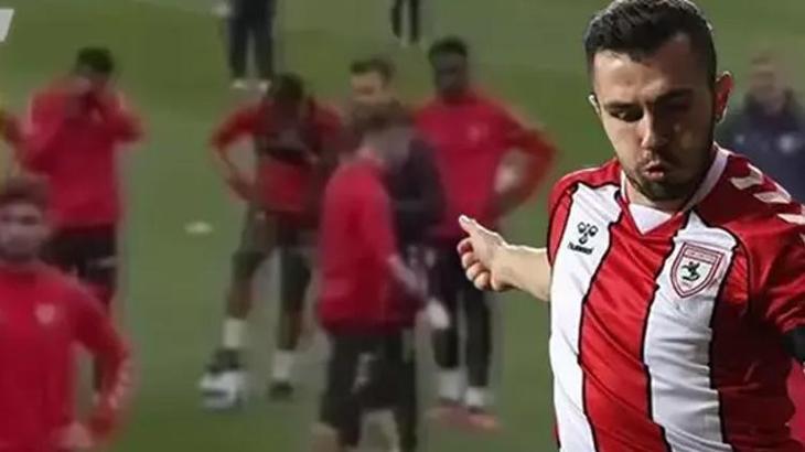 Samsunspor'da kriz! Emre Kılınç, Galatasaray iması yapılınca sahayı terk etti