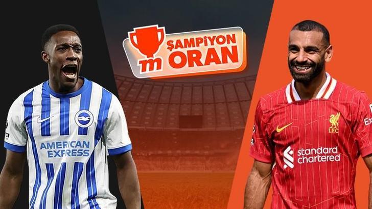 Şampiyon Liverpool, Brighton deplasmanında! Maçın heyecanı Şampiyon Oranlar ve Canlı Sohbet ile Misli'de!