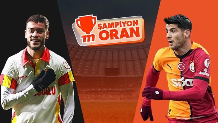Galatasaray, Süper Lig'de Göztepe'nin konuğu olacak! Maçın heyecanı Şampiyon Oranlar ile Misli'de