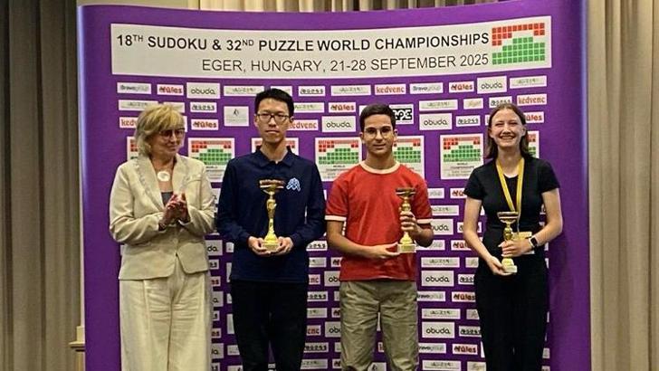17 yaşındaki Can Erturan, Dünya Sudoku Şampiyonası’nda 2. oldu