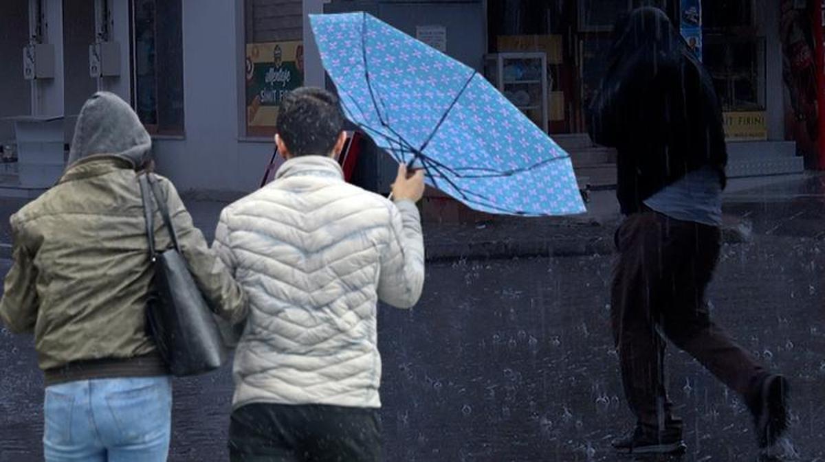 Gök gürültülü sağanak yağış geliyor Meteoroloji AKOM İstanbul için saat