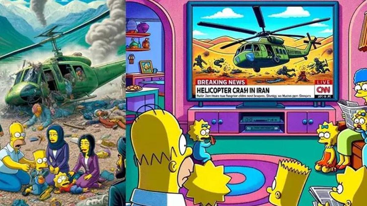 Simpsonlar helikopter kazasını bildi mi Görenlerin tüyleri diken diken oldu