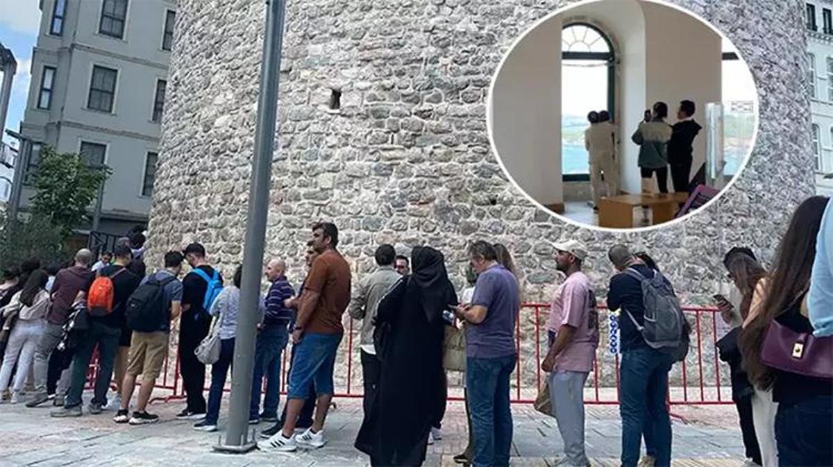 Galata Kulesi yeniden kapılarını açtı Ziyaretçi sayısına sınırlama getirildi