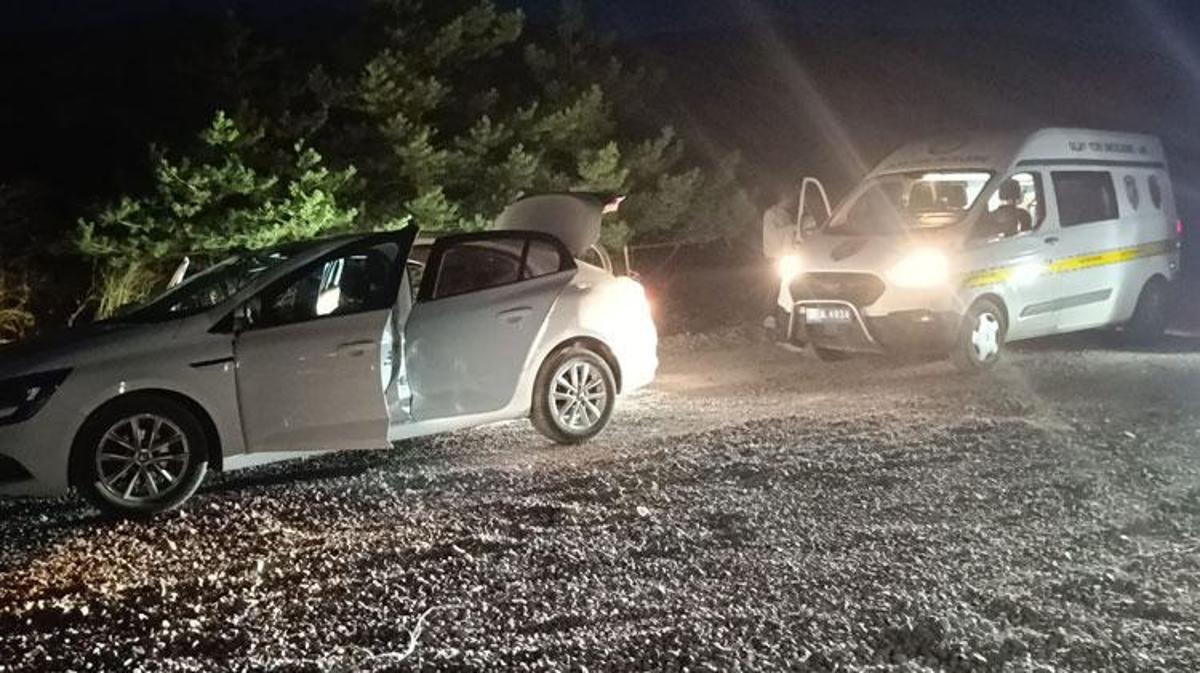 Niğde'de ormanda yaşanan silahlı kavga sonrası polis ekiplerinin olay yerinde inceleme yapması.