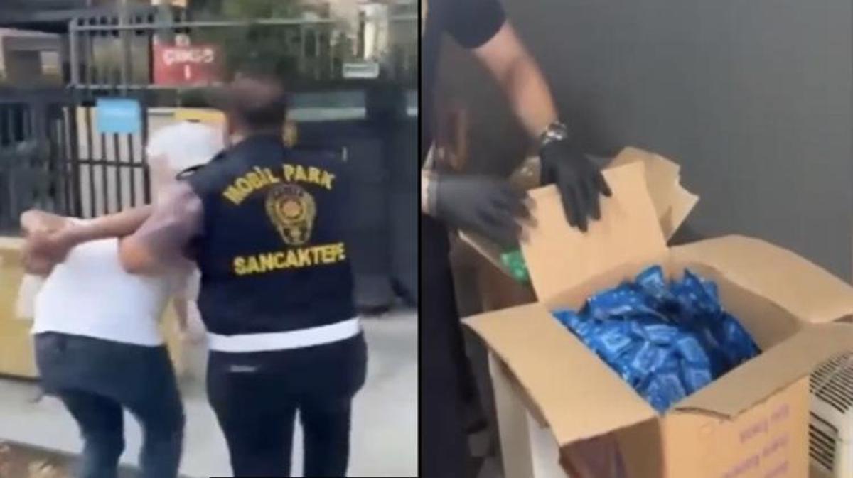 Kadıköy'de bir depoya düzenlenen uyuşturucu operasyonunda ele geçirilen maddeler.