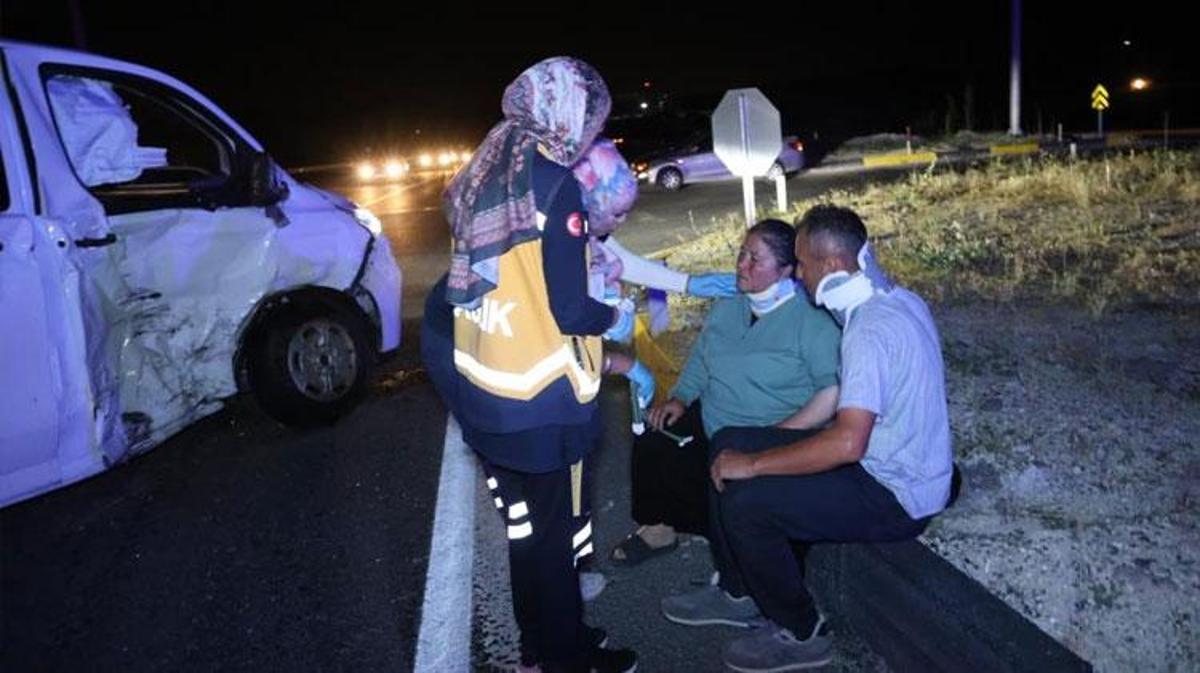 Nevşehir-Kayseri kara yolunda meydana gelen trafik kazası