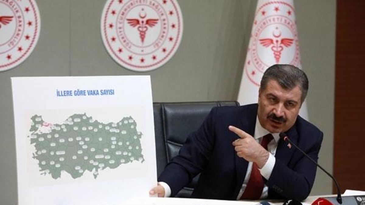 Şehirlere göre Kovid-19 tablosu