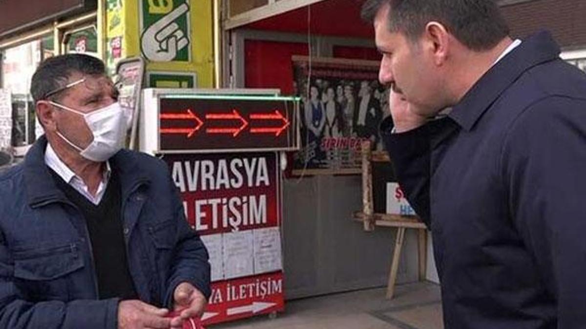 Sokağa çıkması yasaktı, valiye yakalandı