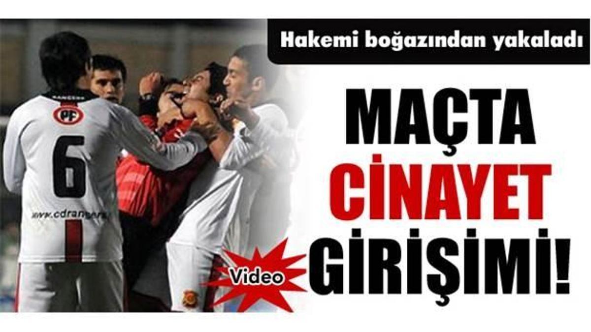 Maçta cinayet girişimi