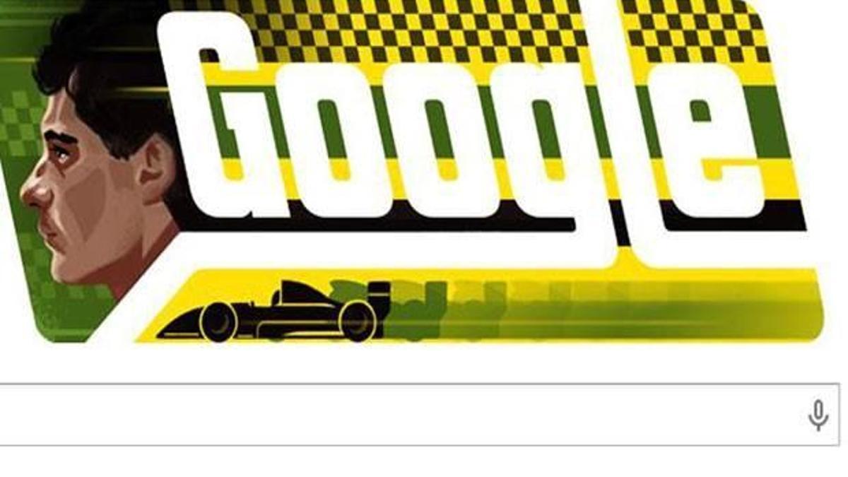 Google Ayrton Senna'yı unutmadı