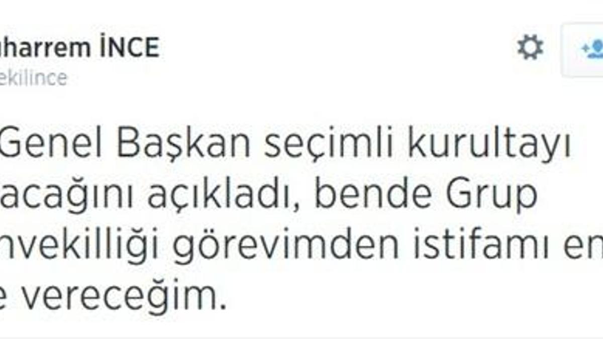 'En kısa sürede istifa edeceğim'
