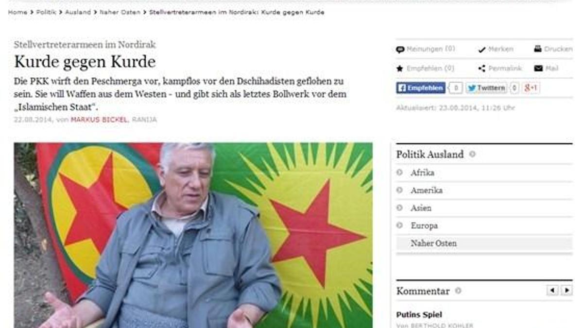 PKK IŞİD'e karşı silah istedi