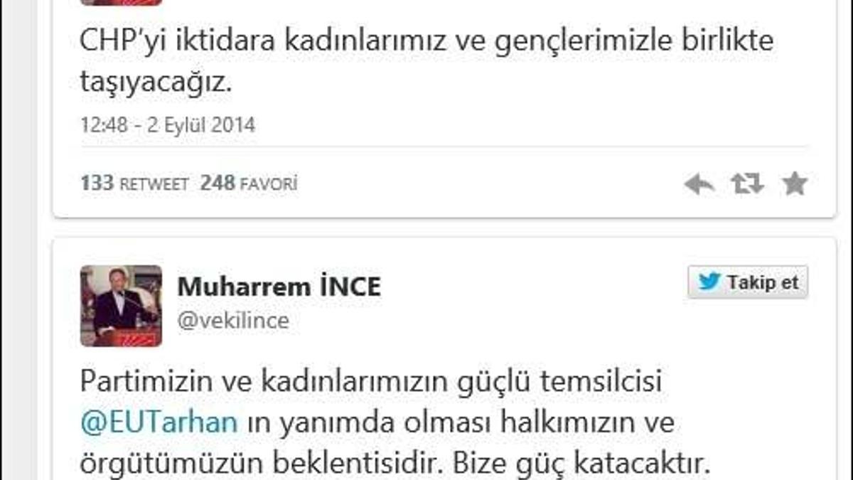 Muharrem İnce'den Tarhan'a davet