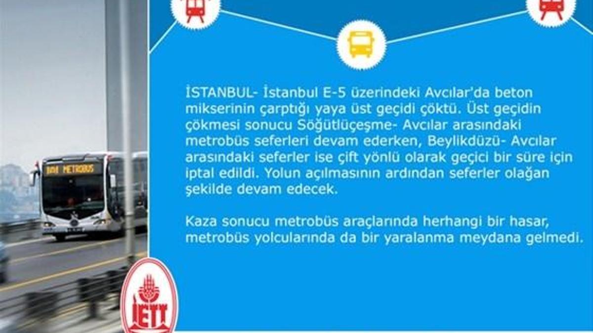 İETT'den Avcılar'daki faciaya ilk açıklama