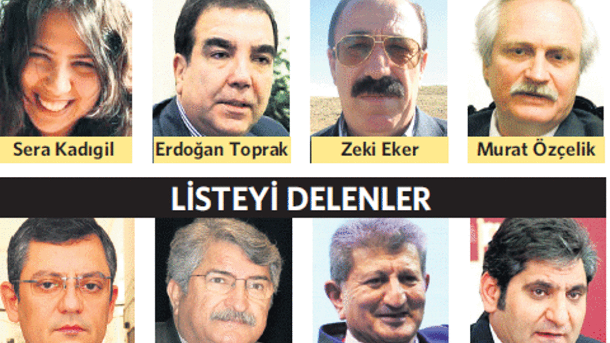 Kılıçdaroğlu’nun  listesi 4 fire verdi