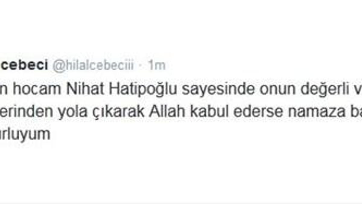 'Namaza başladım'