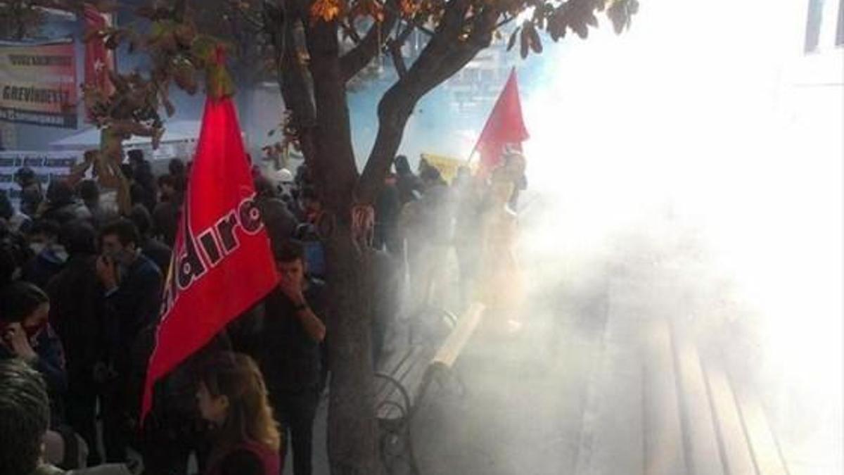 Ankara'da 'Kobani' eylemine polis müdahalesi