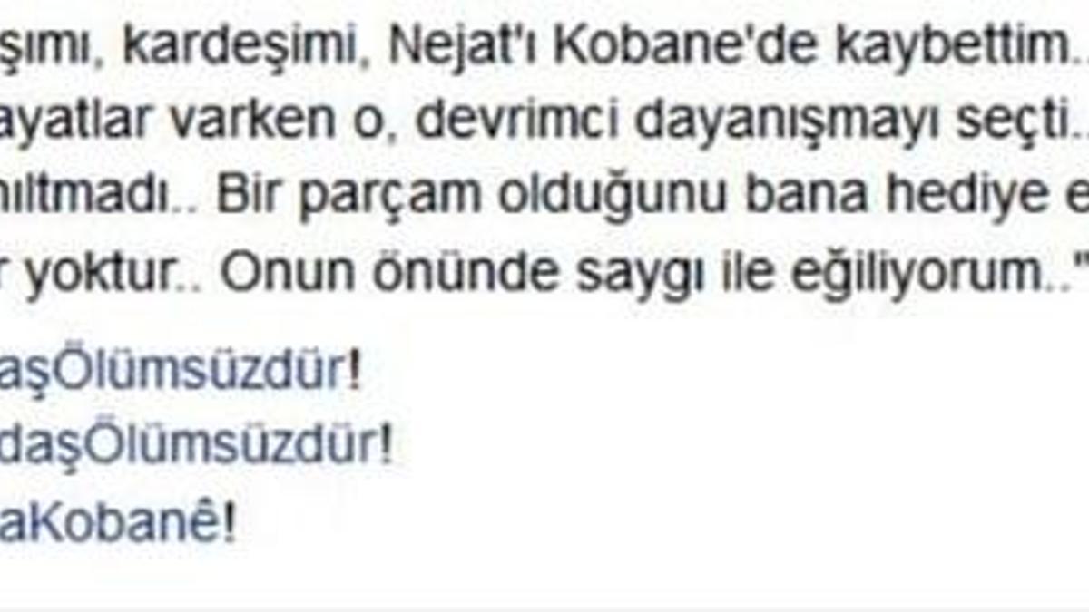 Boğaziçili Nejat Ağırnaslı Kobani'de öldürüldü