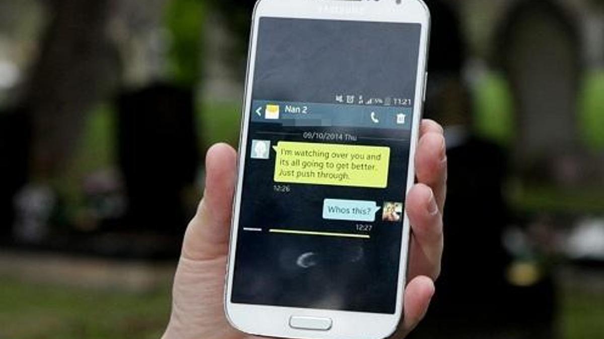 Ölen ninesinden SMS aldı