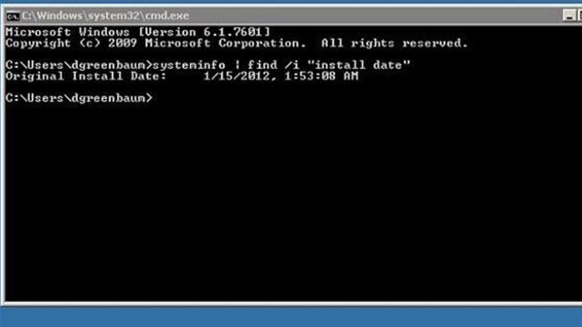 Windows'u yüklediğiniz tarihi bulun!