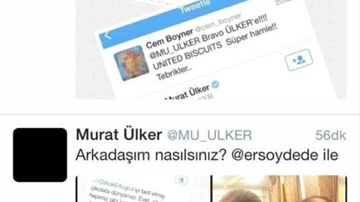 Murat Ülker'den Ersoy Dede'ye 'efsane' tweet