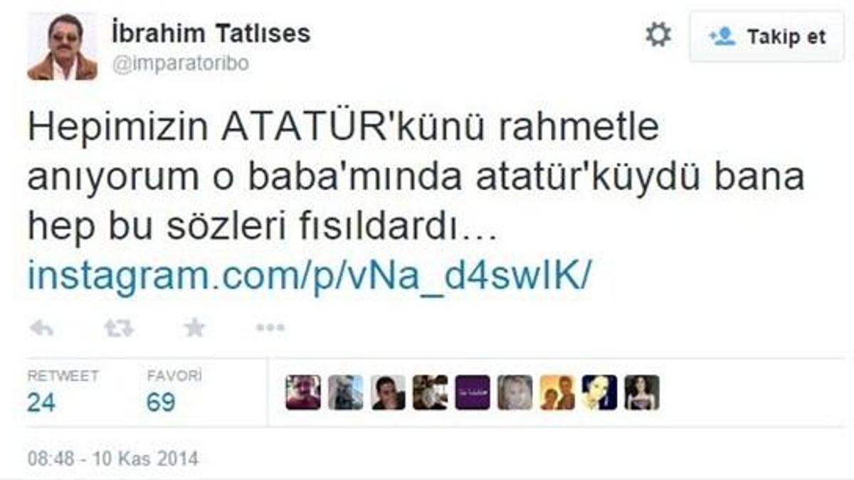 İbrahim Tatlıses'e Atatürk tepkisi