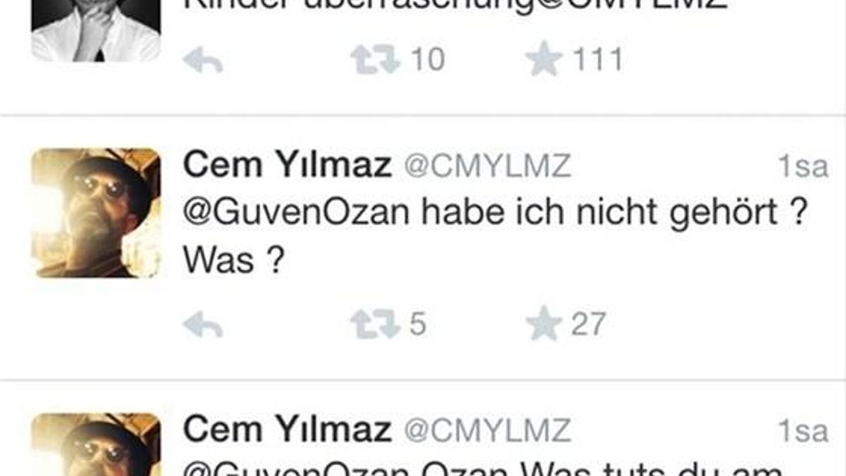 Cem Yılmaz'dan Ozan Güven'e Almanca tweetler