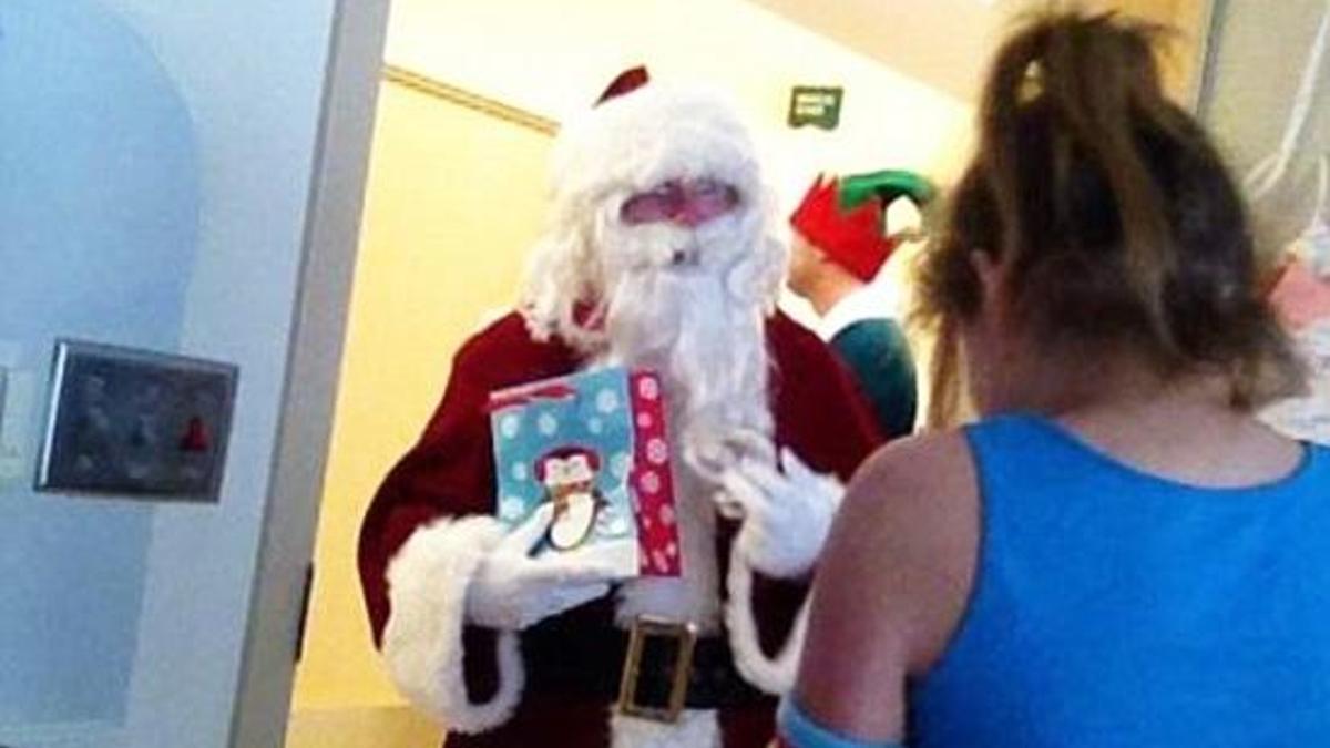 Ünlü lider Noel Baba oldu