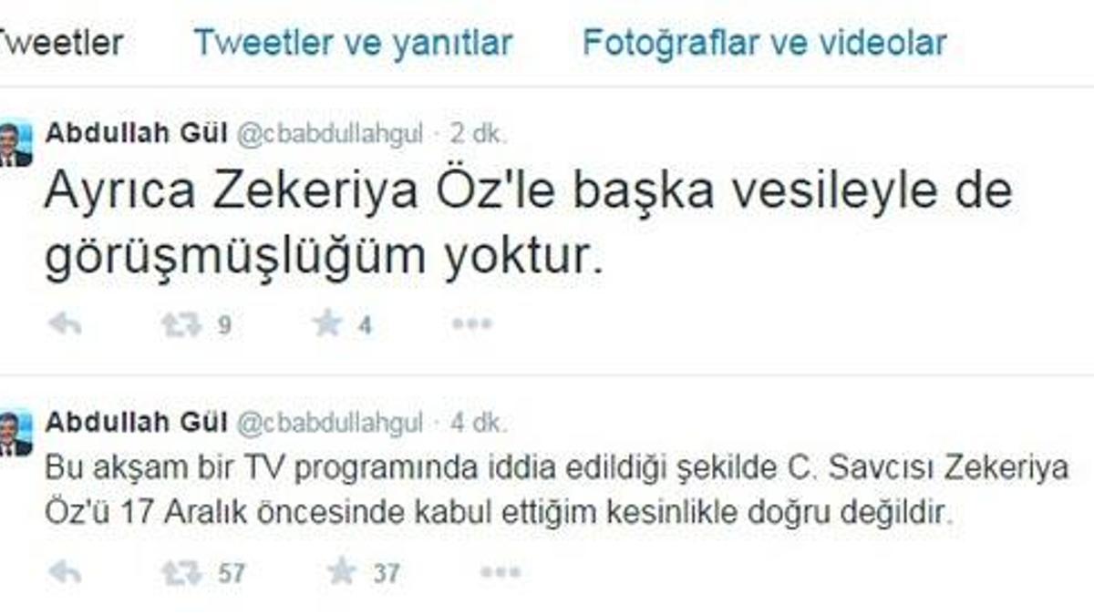 Gül'den Zekeriya Öz iddiasına açıklama!