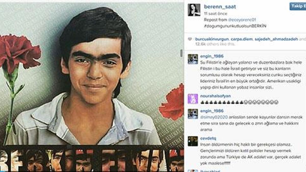 Beren Saat'ten Berkin Elvan mesajı