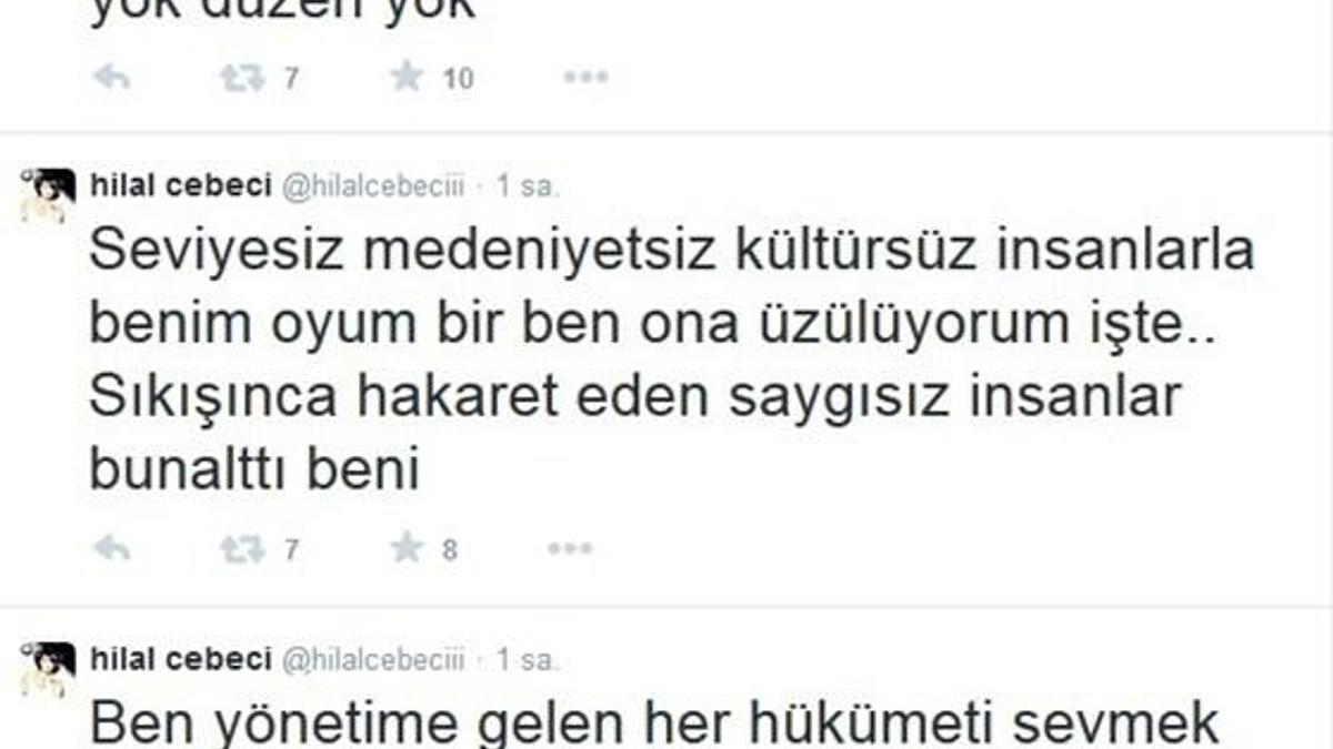 Hilal Cebeci'den şaşırtan çıkış