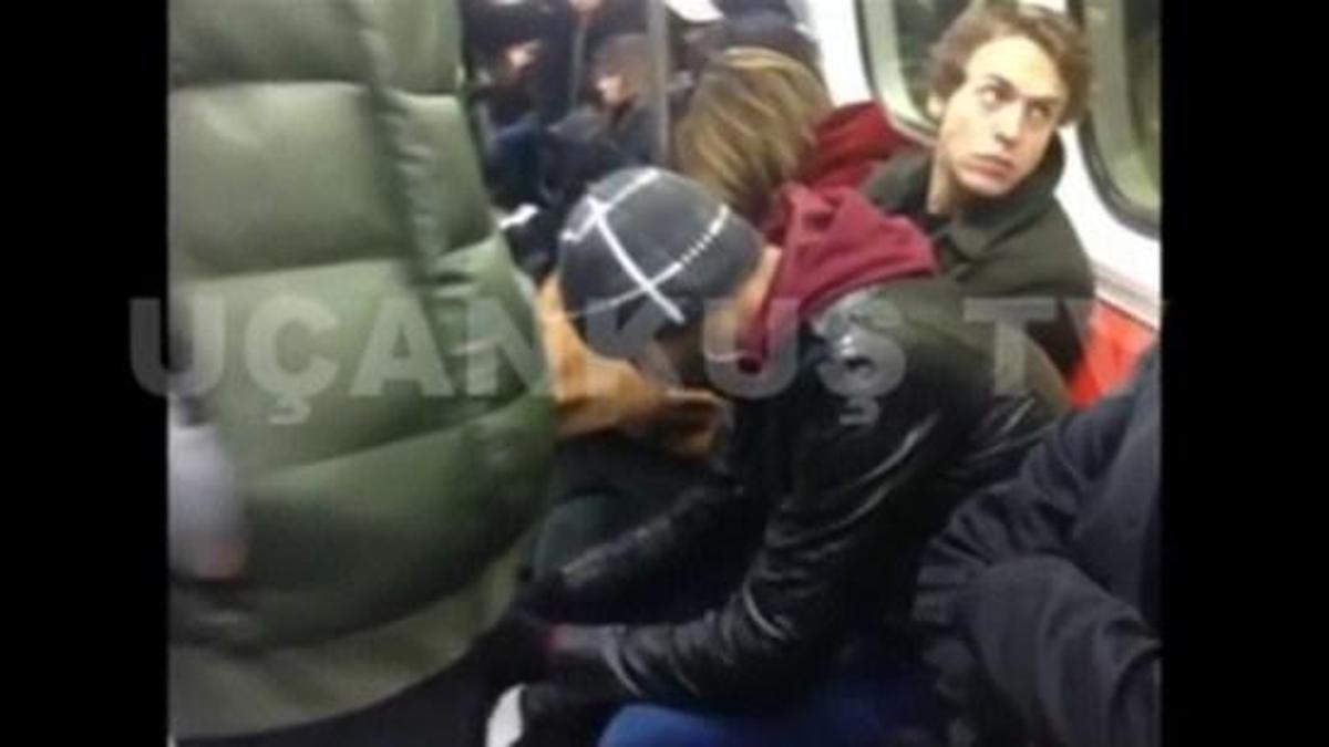 Medcezir'in ünlü ismi metroda görüntülendi